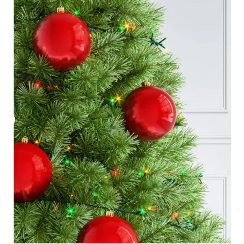 4ct 150mm/5.91" Christmas Ornament Set Red