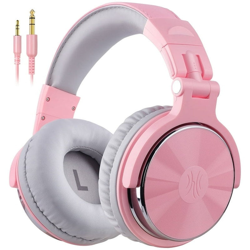 Wired Over-Ear Headphones with Mic Pink