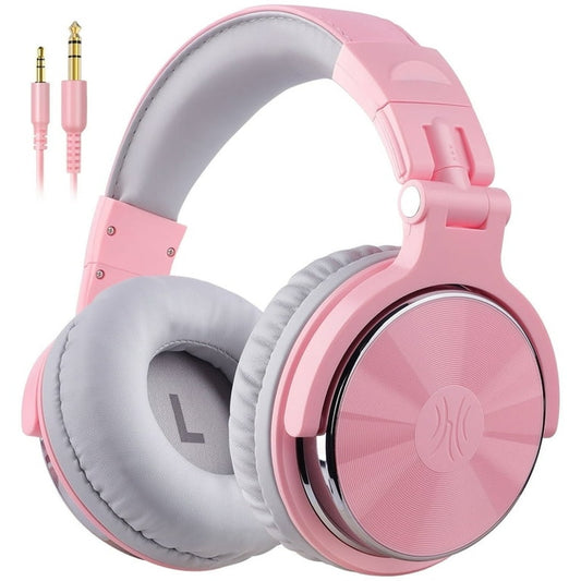 Wired Over-Ear Headphones with Mic Pink
