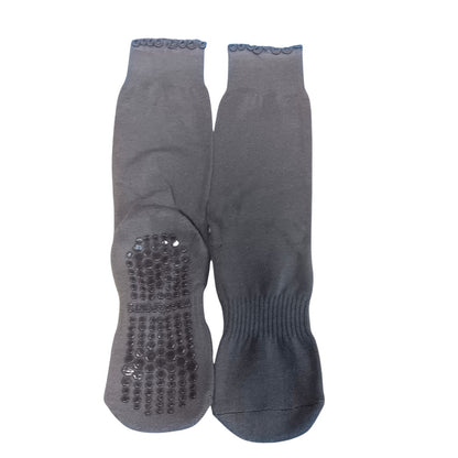 Pilates Socks with Grips for Women, Yoga Non Slip Long Socks Set of 3
