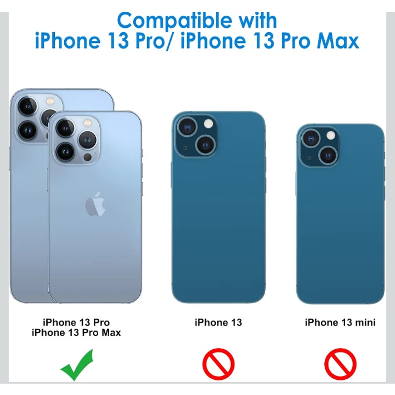 Camera Lens Protector for iPhone 13 Pro Max/13 Pro, 3-Pack