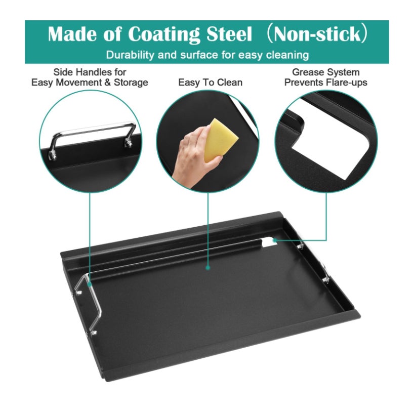 Full-Size Griddle Inserts for Charbroil Performance Convective 3 Burner