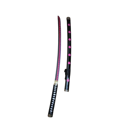 One Piece Roronoa Zoro Shusui WOOD Katana w/ Plastic Scabbard Great for Halloween