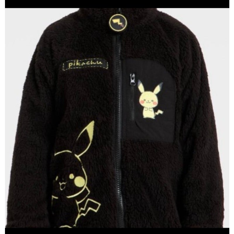 Toddlers Embroidered Pikachu Sherpa Jacket Size 2T