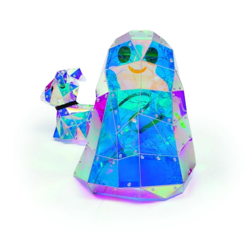 Christian Siriano Halloween Ghost Walking Dog Prismatic Light Up Decor