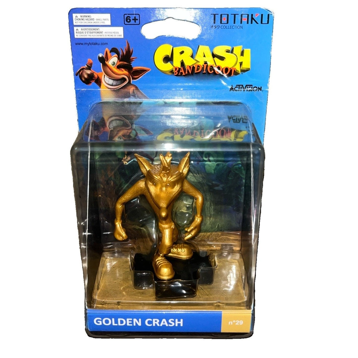 Golden Crash Bandicoot Totaku Figure 2018 Activision Think Geek #29 - NEW