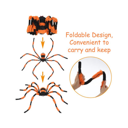 Giant 5 Foot Light up Halloween Spider with Red Eyes 48 LED