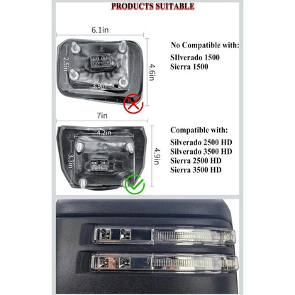 Silverado Towing Mirror Power and Heated 2019-2024 ONE Replacement Side Mirror