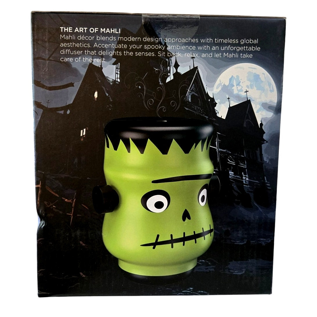 Mahli Frankenstein Green Monster Aroma Oil Diffuser Cycling Lights Halloween New