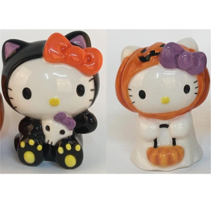 Blue Sky Clayworks Hello Kitty Halloween Salt and Pepper Shaker Set