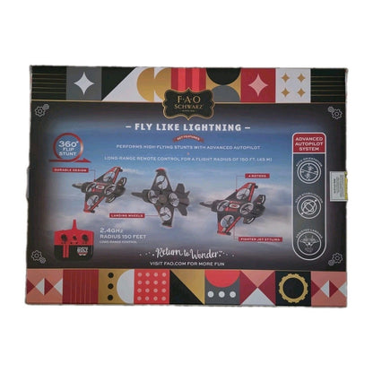 FAO Schwarz Thunderbolt Jet X2 Drone RC Stunt Drone 360 Degree Flip