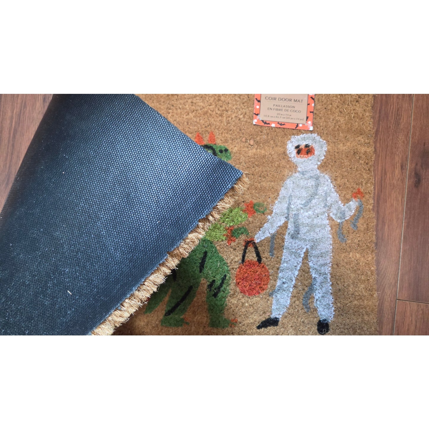 Halloween Coir Door Mat 20x34 Inches - Festive Seasonal Decor - New