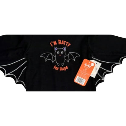 Baby Starters Halloween Batty One Piece Overall With Hat Size 0-3 Months NWT