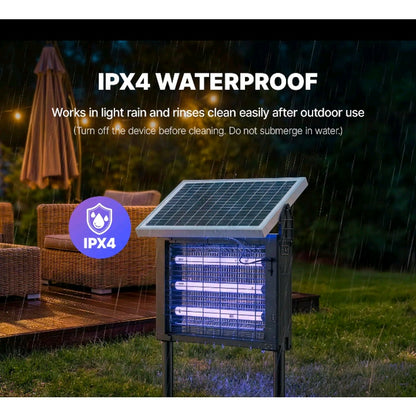 3500V Solar Bug Zapper, High Power Cordless Mosquito Zapper