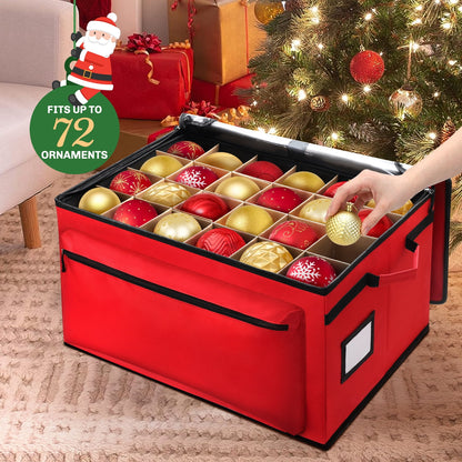 Premium Christmas Ornament Storage Container