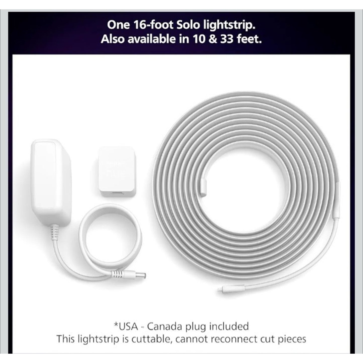 Philips Hue 16 Ft Smart LED Solo Lightstrip Base Kit - 1 Pack Indoor Control