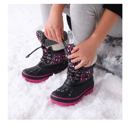 DREAM PAIRS Big Kids Girls / Womens Snow Boots Size 5 fits 4 1/2