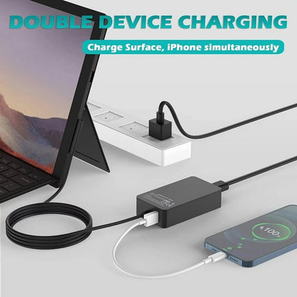 65W Charger Microsoft Surface Charger for Microsoft Surface Pro 3, 4, 5, 6, 9, 8, 7+