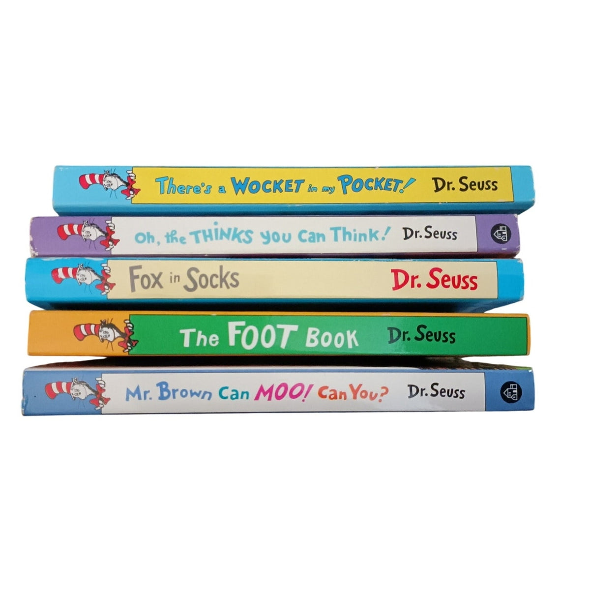 Dr. Seuss Set of 5 Toddler Children's Hard Page Board Books