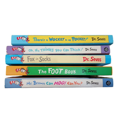 Dr. Seuss Set of 5 Toddler Children's Hard Page Board Books