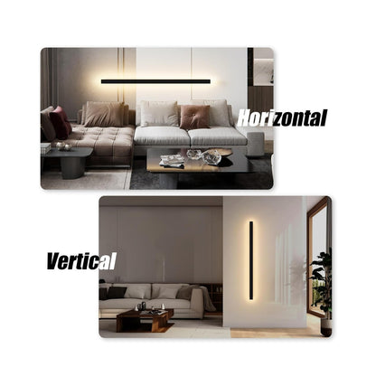 Outdoor LED Wall Light 45W Black Warm White Porch Light Acrylic Waterproof IP65 Exterior
