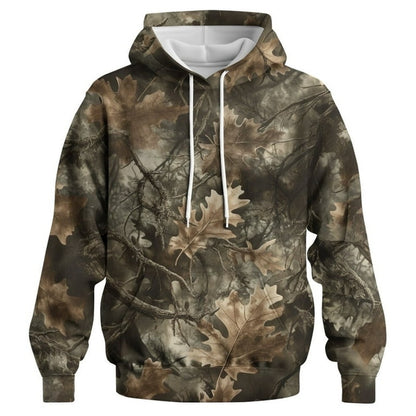 Men's M Camo Oak Leaf Hoodie 3D Size Medium