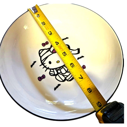 Sanrio Hello Kitty 46oz Halloween Mummy & Bats Ceramic Bowl 9" NEW