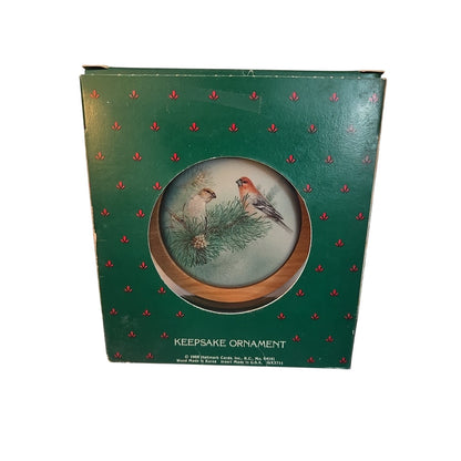 Hallmark Ornament Purple Finch Holiday Wildlife Collection Bird 1988 Hanging
