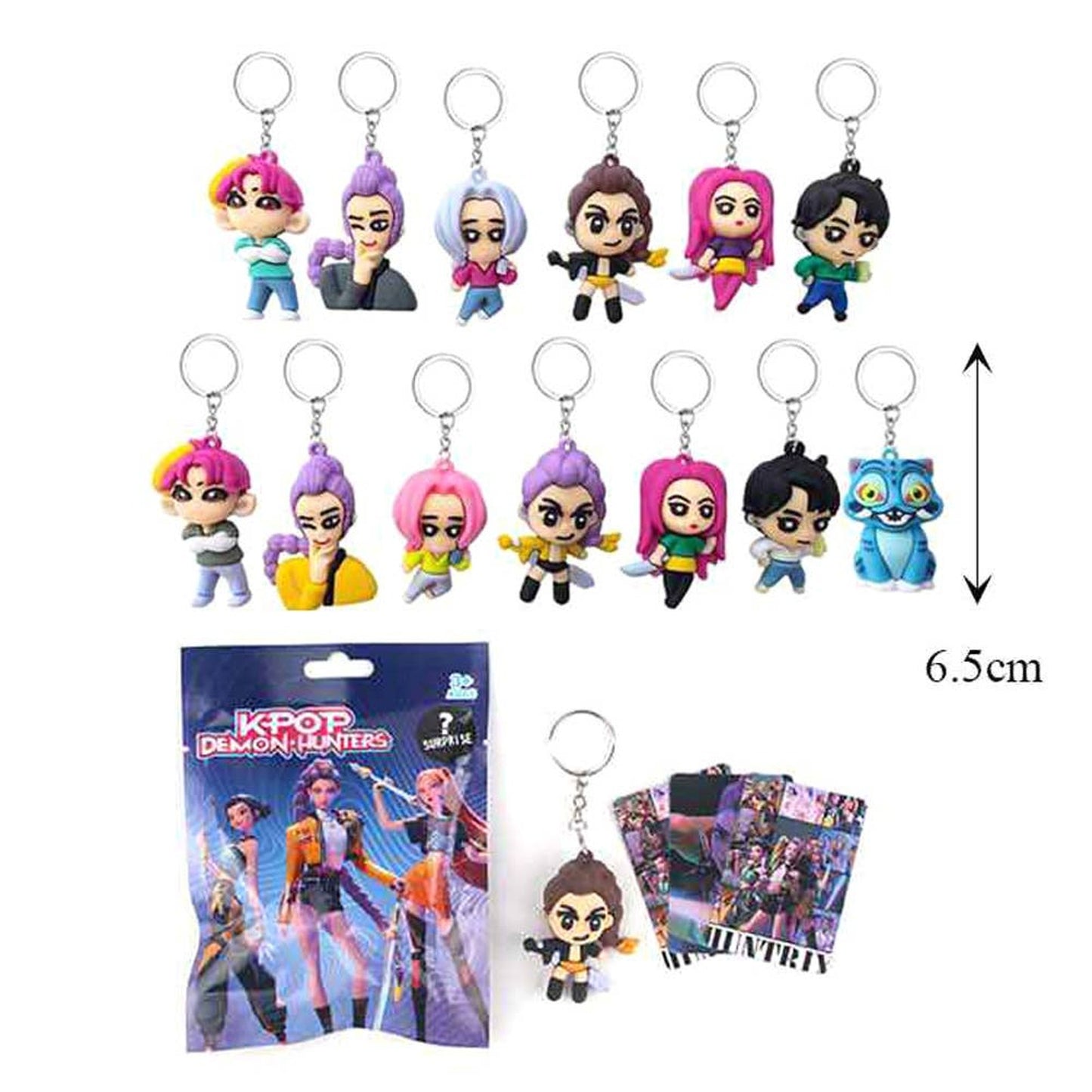 K-Pop Demon Hunters Blind Bag Figure Keychain - 2.5" Mystery Charm - Collectible - New