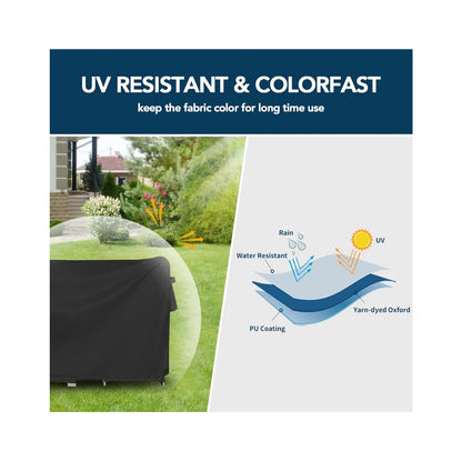New Waterproof Patio Furniture Cover - Black
