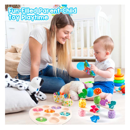 Aliex 4 in 1 Montessori Dinosaur Toy Set 12+ Months
