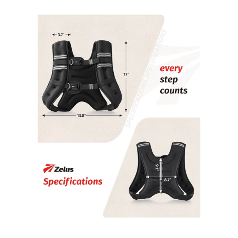 ZELUS Weighted Vest , 25lb Weight Vest