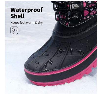 DREAM PAIRS Big Kids Girls / Womens Snow Boots Size 5 fits 4 1/2