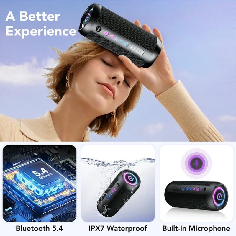 Portable Bluetooth Speaker IPX7 Waterproof