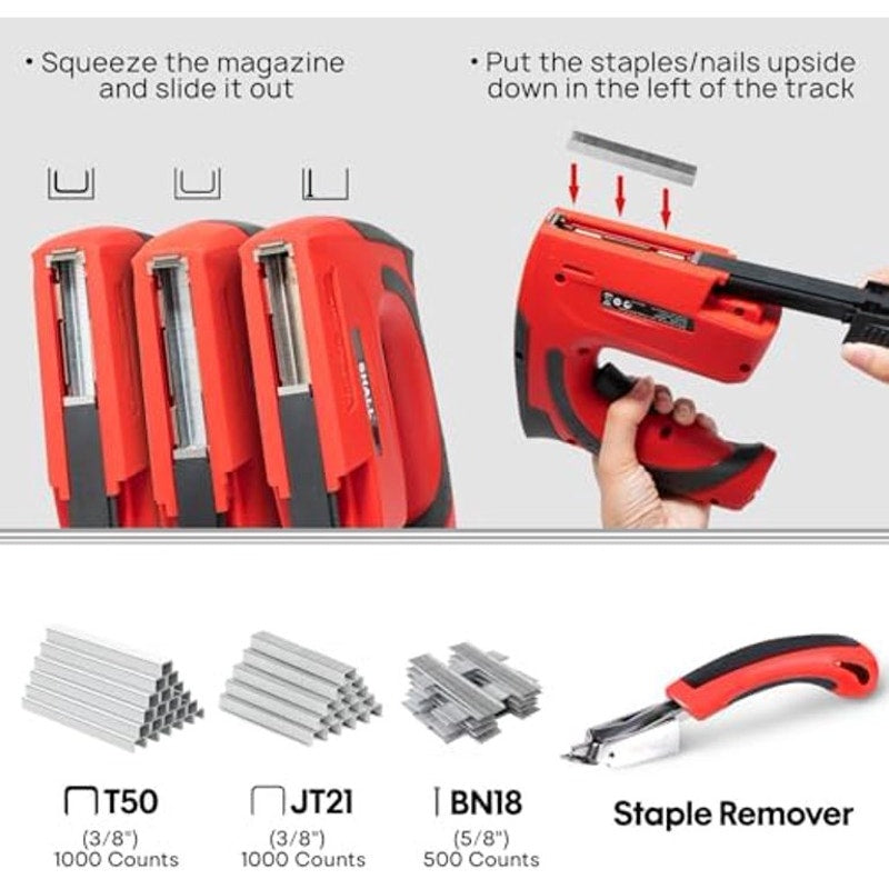 Electric Staple Gun, 3 in 1 Cordless Upholstery