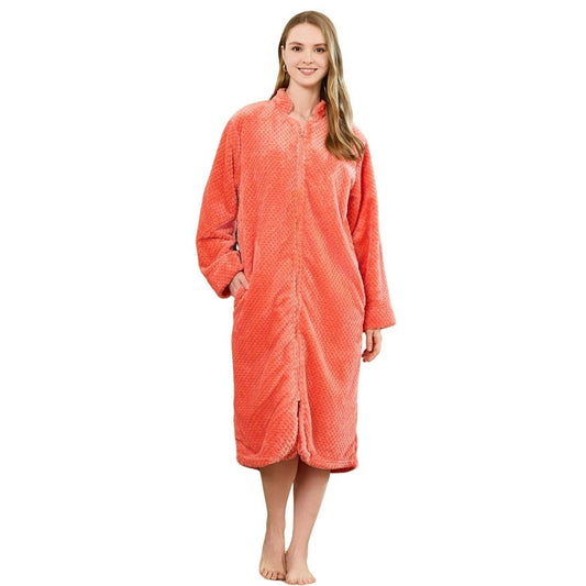 Womens Plush Zipper Robe Size Women's Small