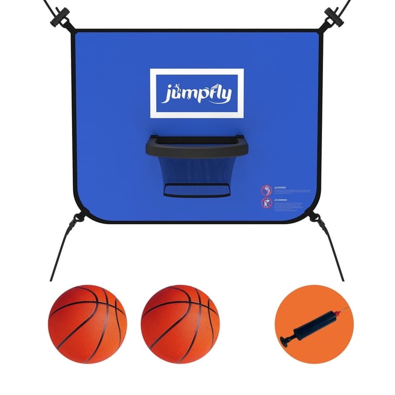 Trampoline Basketball Hoop with Mini Basketballs Easy to Install
