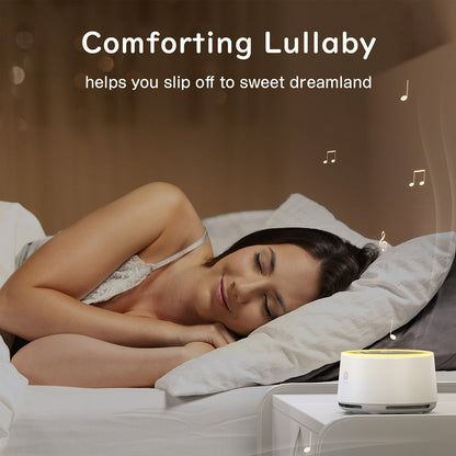 Dreamegg White Noise Sound Machine for Baby & Adult Sleep with Night Light