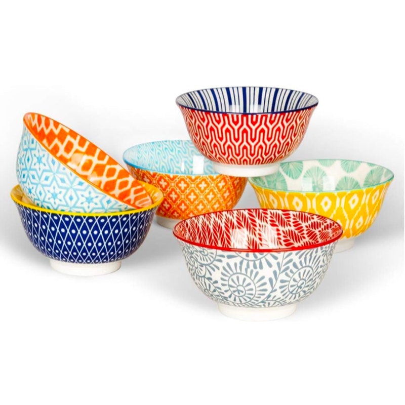 KitchenTour Ceramic Bowls Set - 20 oz Serving Bowls For Kitchen