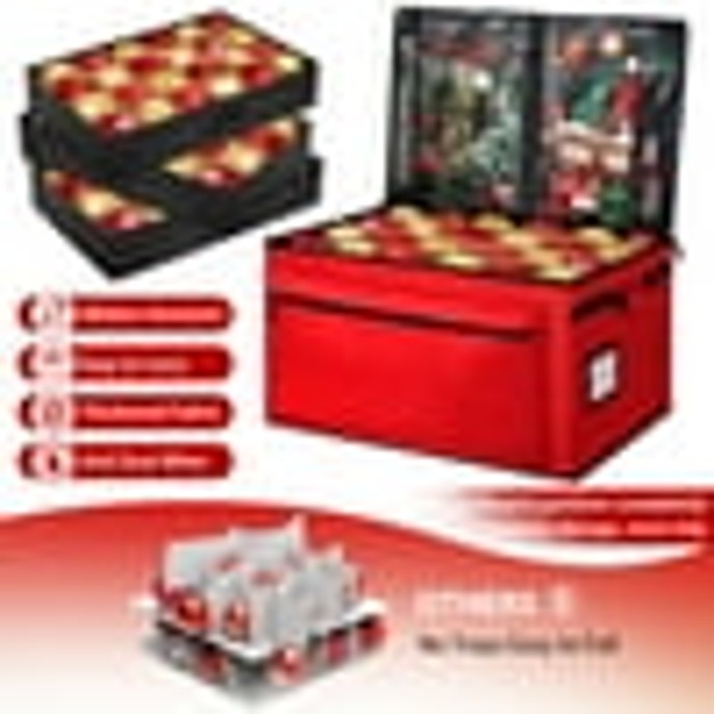 Premium Christmas Ornament Storage Container