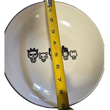 Sanrio Hello Kitty And Friends 46oz Halloween Skeleton & Bats Ceramic Bowl 9"