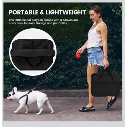 PET Dog Playpen Portable Pet Play Pen Foldable Kennel Crate Portable Travel