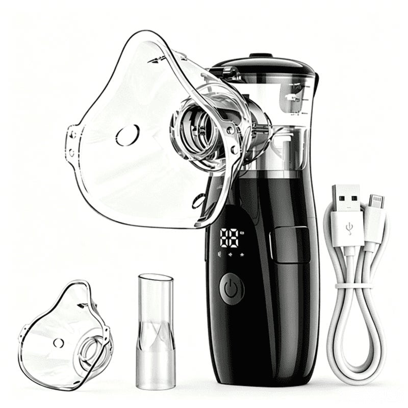 Portable Mesh Nebulizer Timed, Adjustable Child / Adult, & Ultra Quiet SY-108