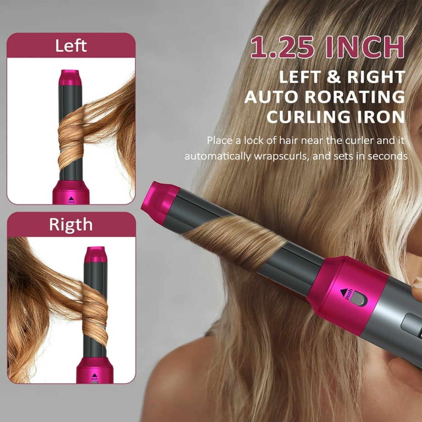 Hair Dryer Brush Set,5 in 1 Hot Air Brush Negative Ionic Hair Styling
