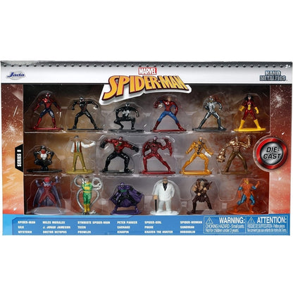 Jada Toys Marvel Spider-Man 18-Pack Metalfigs Series 8 AND 9