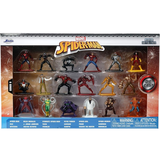 Jada Toys Marvel Spider-Man 18-Pack Metalfigs Series 8 AND 9