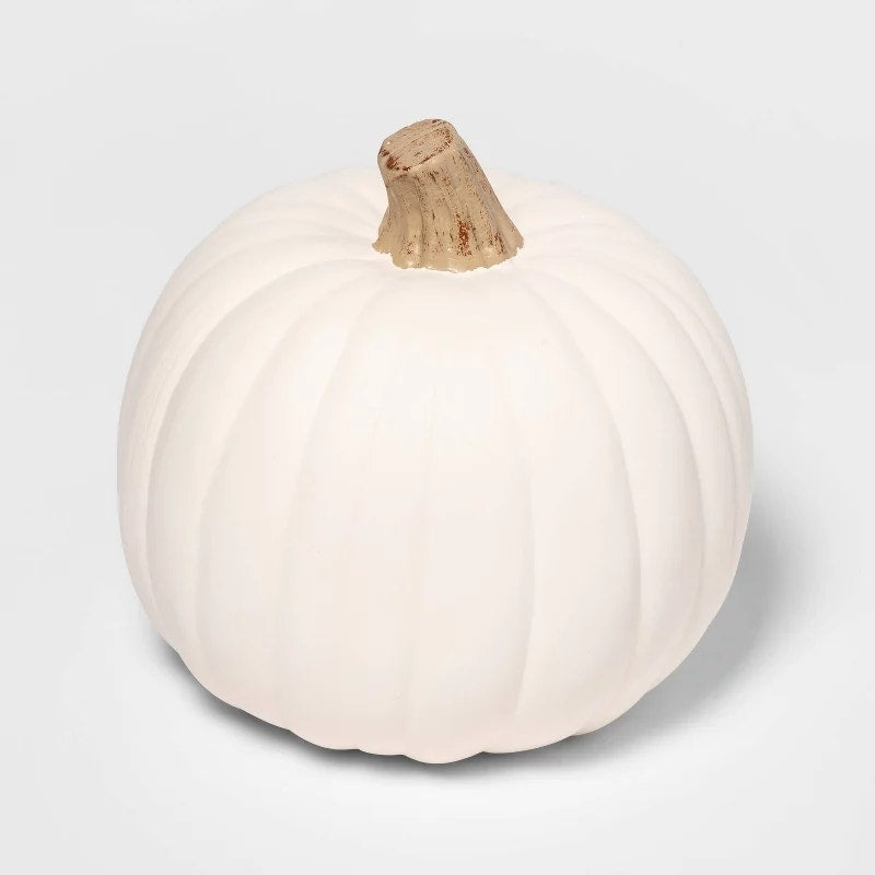 9" Carvable Faux Halloween Pumpkin Cream - Hyde and EEK!