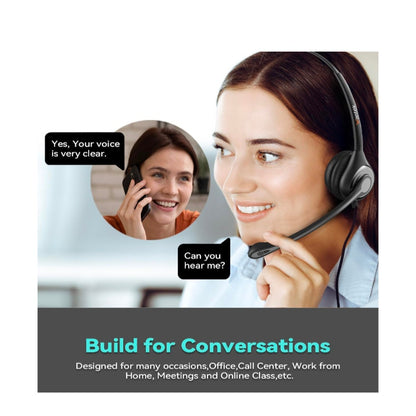 Comfort Fit USB Headset with Microphone for PC