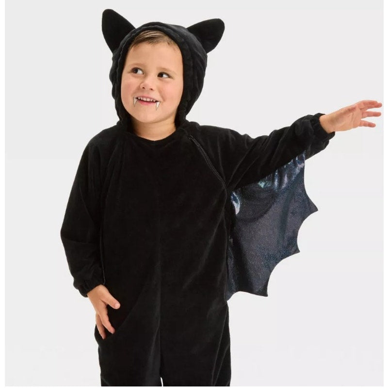 Hyde & EEK! Toddler Bat Halloween Costume Jumpsuit - Size 18-24 Months - Black - New