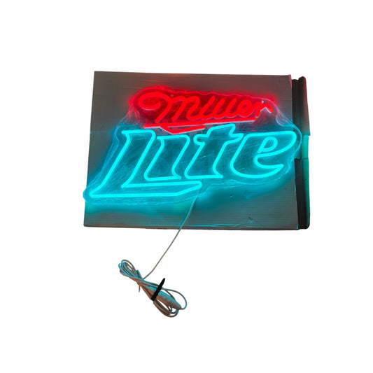Neon Miller Lite LED Sign - New in Box Perfect for a Man Cave or Garage!